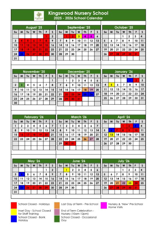 Term Dates for 25/26